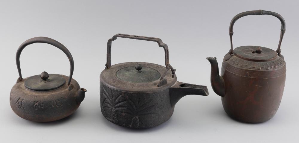 THREE JAPANESE TETSUBIN 19TH/20TH