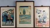 THREE JAPANESE UKIYO-E PRINTST