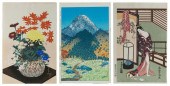 THREE JAPANESE WOODBLOCK PRINT