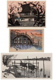 THREE JAPANESE WOODBLOCK PRINT