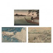 THREE JAPANESE WOODBLOCK PRINT