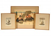 THREE JAPANESE WOODBLOCK PRINT