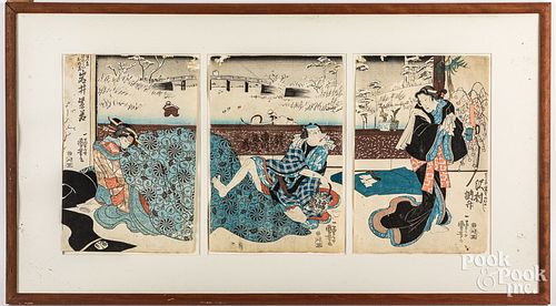 THREE JAPANESE WOODBLOCK