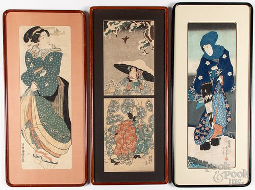 THREE JAPANESE WOODBLOCKSThree