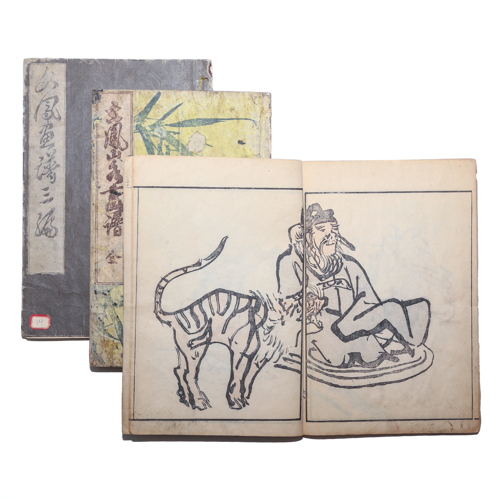 THREE JAPANESE WOODCUT BOOKS BY