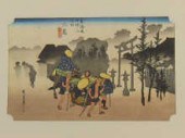 Three Japanese woodcut prints