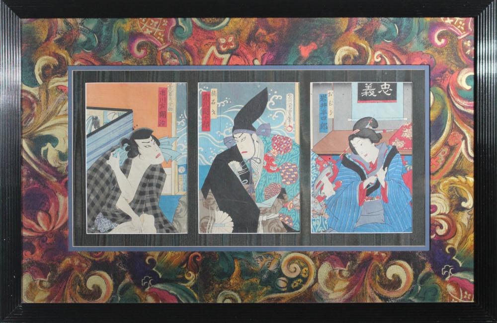 THREE JAPANESE WOODCUT