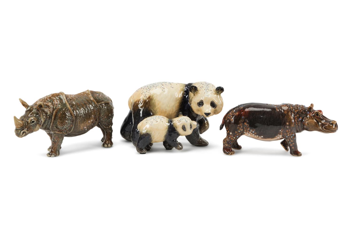 THREE JAY STRONGWATER FIGURINES
