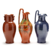 THREE JOE OWEN FLOOR VASES, AT