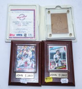 THREE JOHN ELWAY CARDS, TWO PL