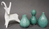 THREE JONATHAN ADLER TURQUOISE