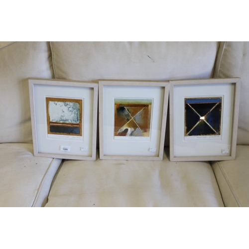 Three Jules Sher, acrylic on
