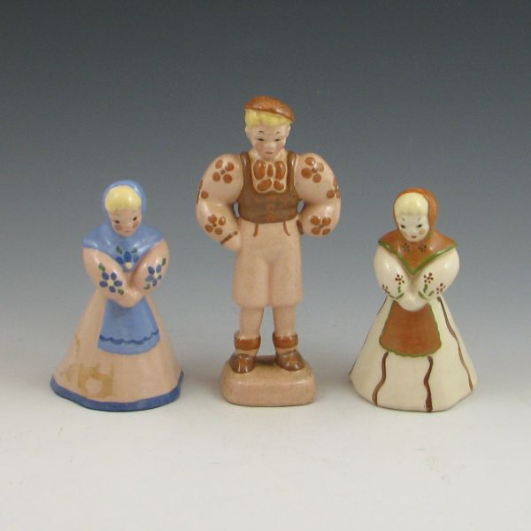Three Kay Finch figures. All
