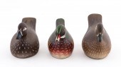 THREE KEN HARRIS MINIATURE DUC