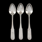 THREE KENTUCKY COIN SILVER TEA