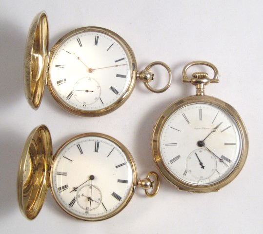 THREE KEY WIND POCKET WATCHES