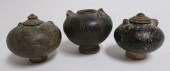 THREE KHMER LIME POTSThree sma