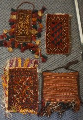 THREE KILIM BAG FACES AND TENT