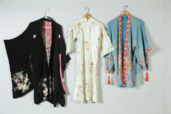 THREE KIMONOS.  Japan  1st