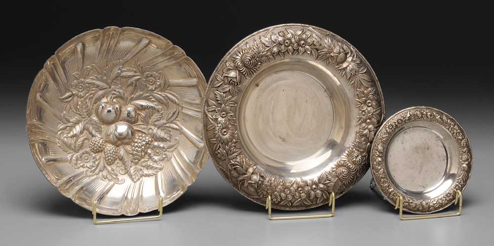 Three Kirk Sterling Bowls American,