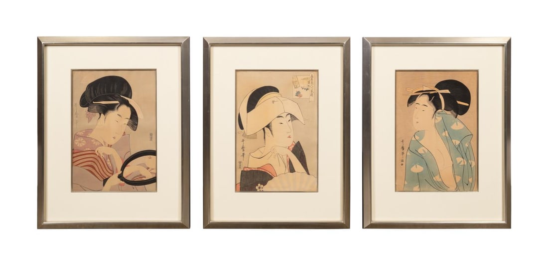 THREE KITAGAWA UTAMARO 'BEAUTIES'