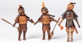 THREE KOBE SAMURAI FIGURESThre