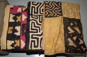 THREE KUBA (AFRICAN) RAFFIA CL