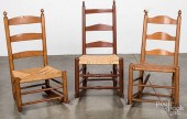 THREE LADDERBACK ROCKING CHAIR