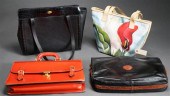 THREE LADIES BRIEFCASES AND HA