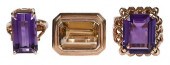 THREE LADIES GOLD GEMSTONE RIN
