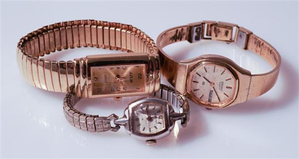 THREE LADIES' WRISTWATCHESThree
