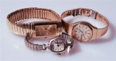 THREE LADIES' WRISTWATCHESThre