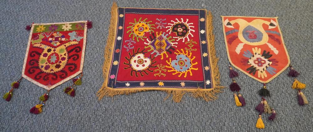 THREE LAKAI UZBEK EMBROIDERED