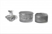 THREE LALIQUE DRESSER PIECESco