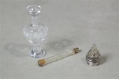 THREE LALIQUE PERFUME BOTTLES: