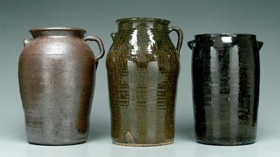 Three Lanier Meaders jars (White
