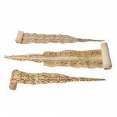 THREE LARGE AFRICAN SNAKE SKIN