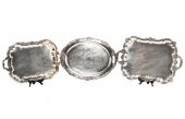THREE LARGE AMERICAN SILVERPLA
