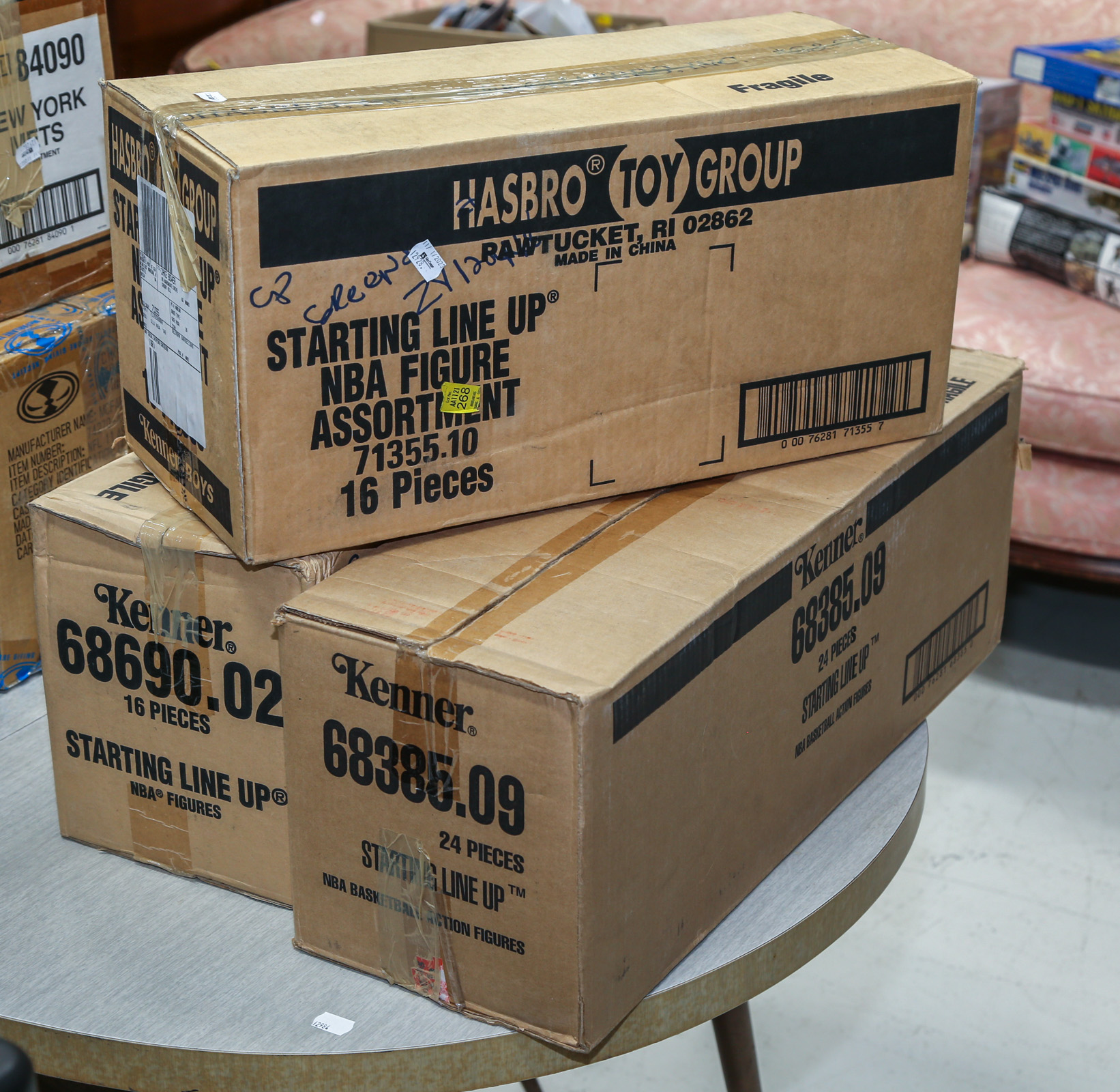 THREE LARGE BOXES OF NBA STARTING