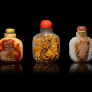 Three Large Chinese Carved