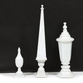 THREE LARGE DECORATIVE PAINTED