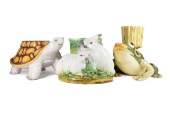 THREE LARGE ITALIAN MAJOLICA A
