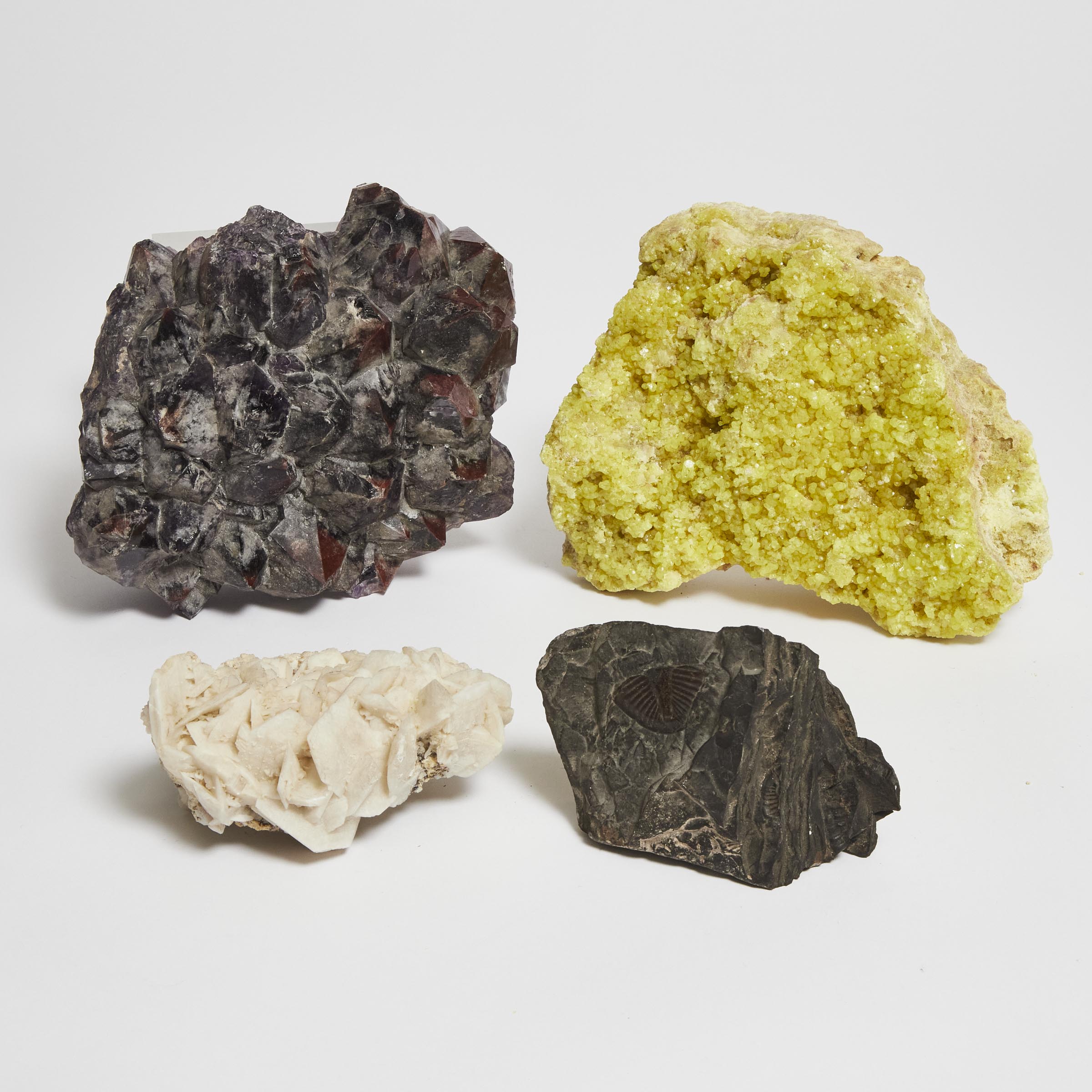 Three Large Mineral Samples and a