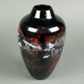 THREE LARGE NOUROT GLASS VASES