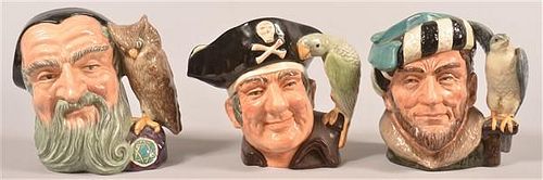 THREE LARGE ROYAL DOULTON CHARACTER