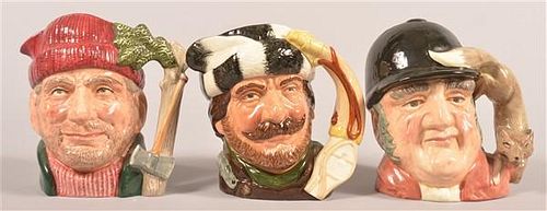 THREE LARGE ROYAL DOULTON CHARACTER