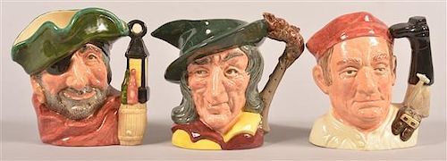 THREE LARGE ROYAL DOULTON CHARACTER