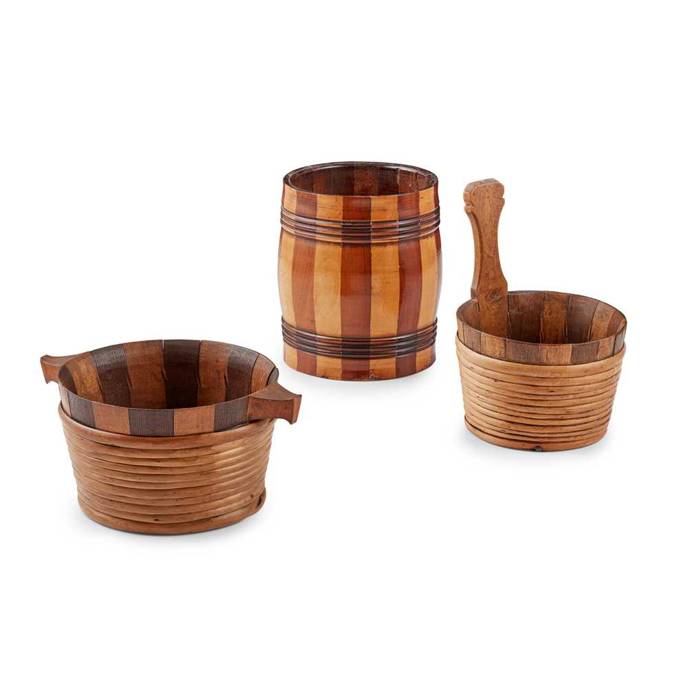 THREE LARGE SCOTTISH TREEN WARES to