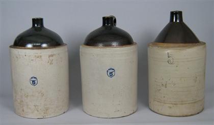 Three large stoneware jugs   