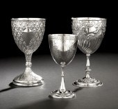 Three Large Victorian Silverpl